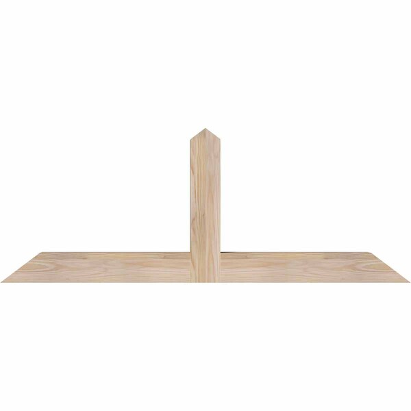Ekena Millwork Portland Smooth Timber Gable Bracket, Douglas Fir, 48"W x 18"H x 3 1/2"D x 3 1/2"F, 9/12 Pitch GBW048X18X0404POR00SDF - main